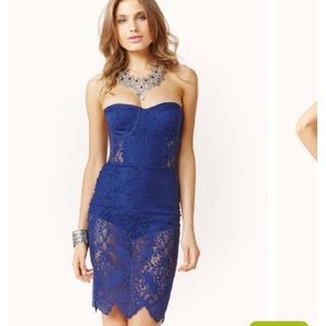 Nwt For Love for lemons Midnight strapless dress